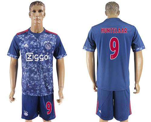 Ajax #9 Huntelaar Away Soccer Club Jersey
